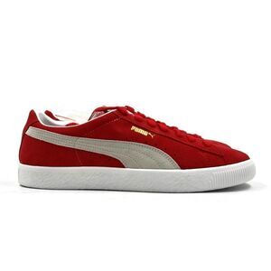 Puma Suede Vintage Mens Casual Retro Skate Shoe Red White Sneaker NEW